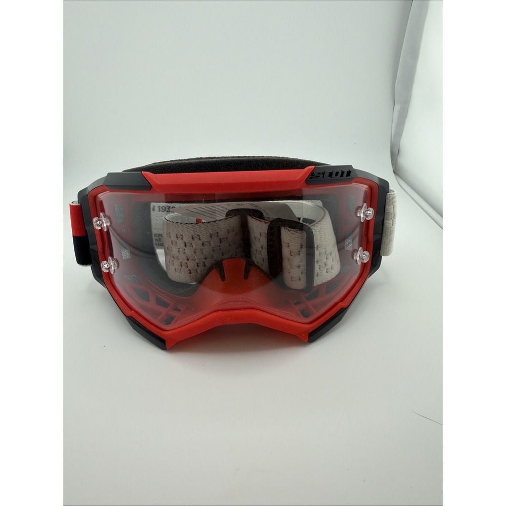 Scott Fury Goggles -‎ Red/Black Clear Works Lens 274514-1018113